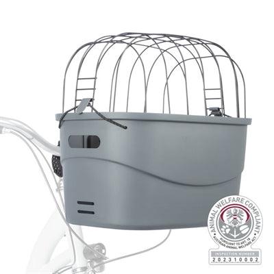 Trixie Steering Wheel Bicycle Basket, Plastic, Grey - For dogs up to 6kg - Excludes holder (sold separately) - Image 2