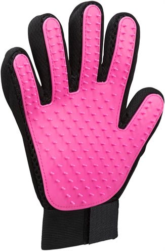Trixie Coat Care Glove Mesh Material / TPR Pink / Black - Image 2