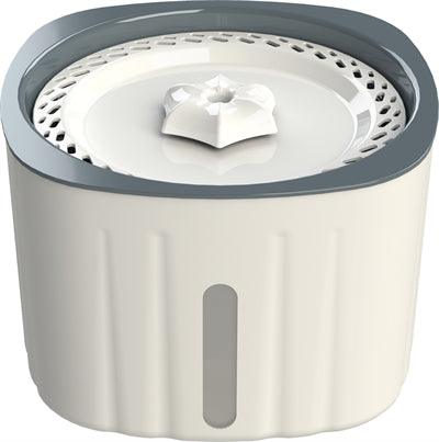 Trixie Flower Pet Fountain, Plastic, White/Grey - Image 2