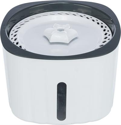 Trixie Flower Pet Fountain, Plastic, White/Grey - Image 3