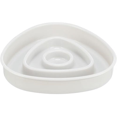 Trixie Slow Feeding Food Bowl, Plastic/TPE, Grey
