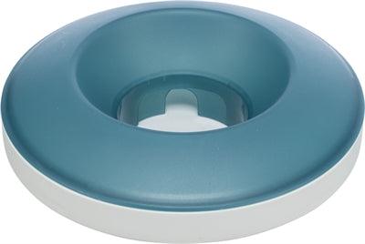 Trixie Slow Feeding Rocking Bowl, Plastic/TPR, Grey/Blue