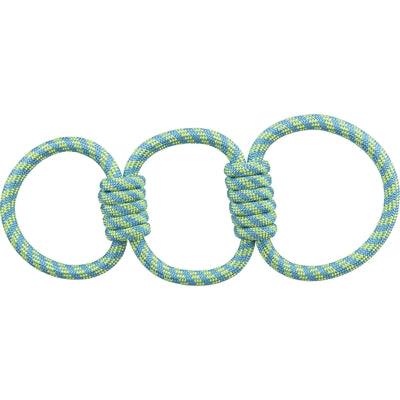 Trixie Aquatoy Rope Pull Toy Rings Polyester Yellow / Green