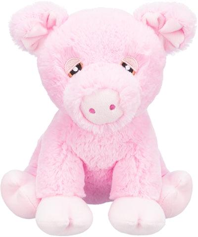 Trixie Be Eco Pig Edison Plush Recycled Pink - soft and sustainable dog cuddly toy - Image 1