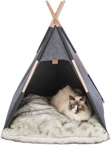 Trixie Shelter Tipi Felt Anthracite - Folding tent for dogs - Image 2