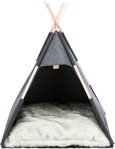 Trixie Shelter Tipi Felt Anthracite - Folding tent for dogs - Image 3