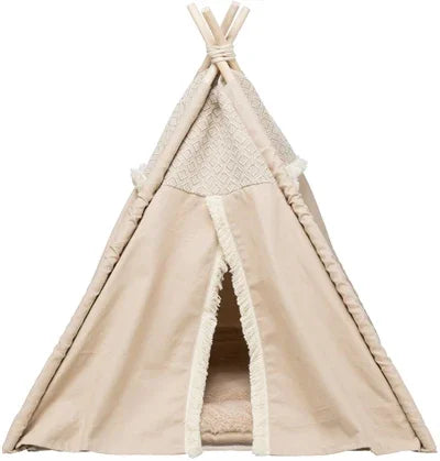 Trixie Cat Bed Tipi Boho Beige