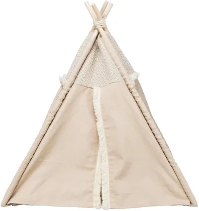 Trixie Cat Bed Tipi Boho Beige - Image 3