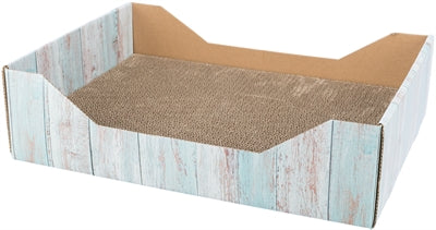 Trixie Scratching Basket Cardboard Catnip Turquoise - Image 2