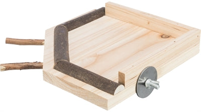 Trixie Landing Pad with Perches, Natural Wood - Image 1