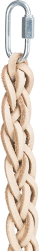Trixie Toy Laces, Leather with Wooden Beads, Natural - Image 2