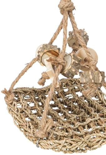 Trixie Seagrass Swing – natural play and demolition fun for birds and rodents - Image 2