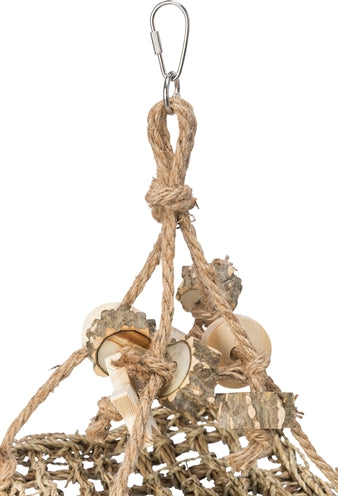 Trixie Seagrass Swing – natural play and demolition fun for birds and rodents - Image 3