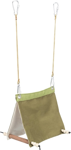 Trixie Hanging Bird Tent, Cotton, Green - Image 1