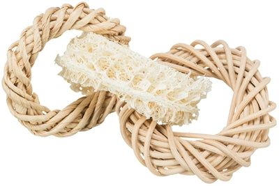 Trixie Luffaring With Rattan And Corn Leaf Ring Natural - Image 1