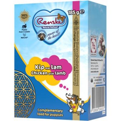 Renske Fresh Prepared Meal Puppy Lamb/Chicken – convenient for on the go – 24 x 185 gr