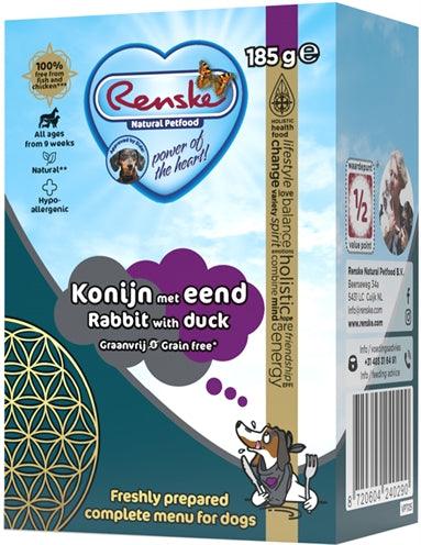 Renske Fresh Prepared Meal with Rabbit and Duck, Grain-Free – 24 x 185 grams