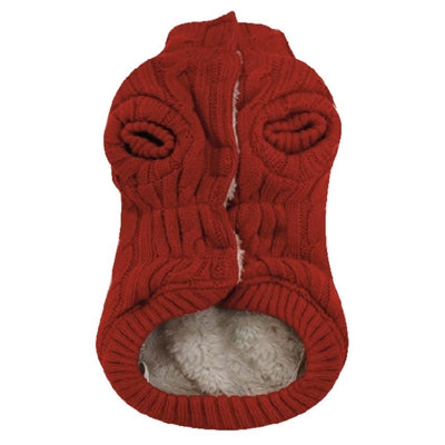 Croci Dog Sweater Winter Trail Ruby Red - Image 2