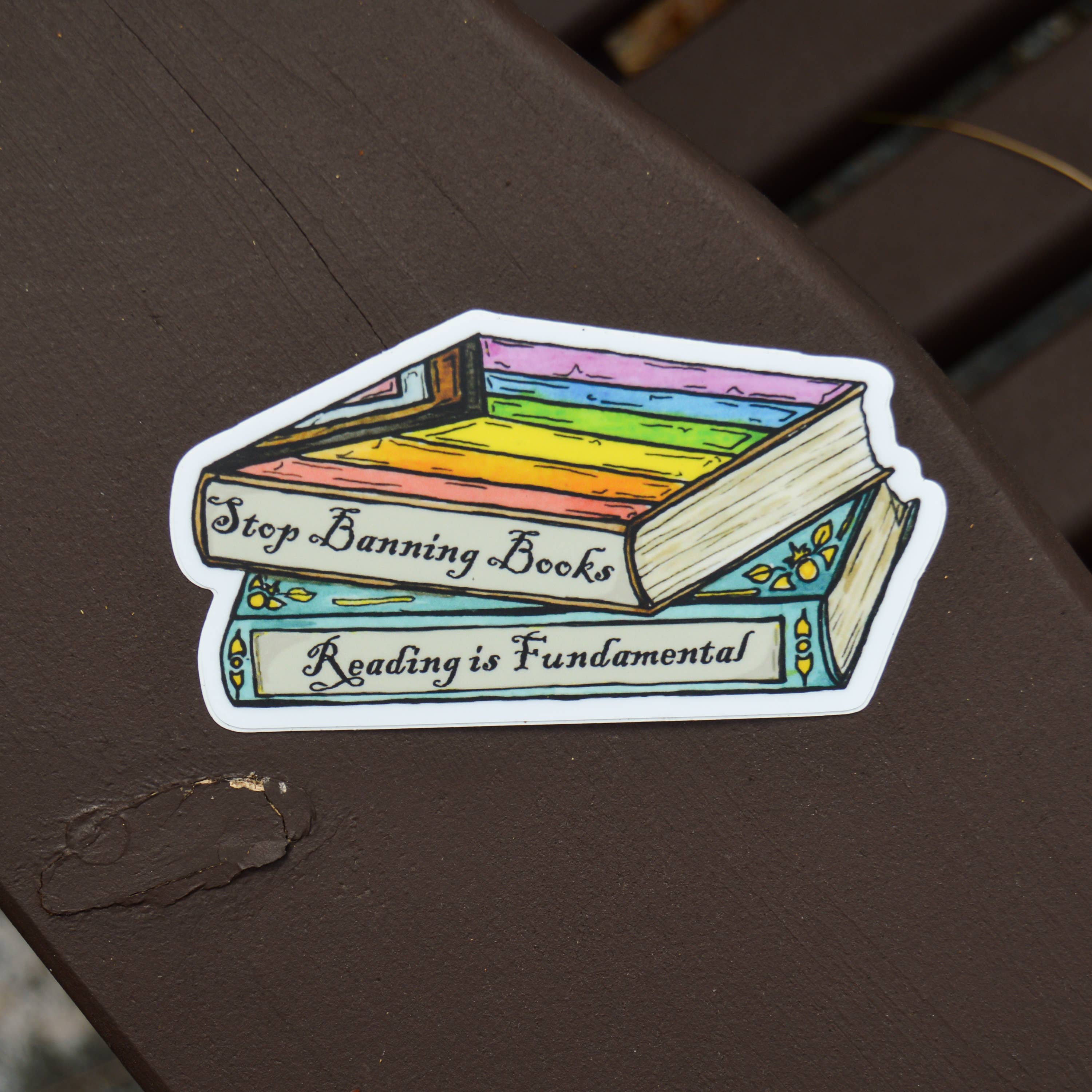 Stop Banning Books Sticker - Image 2