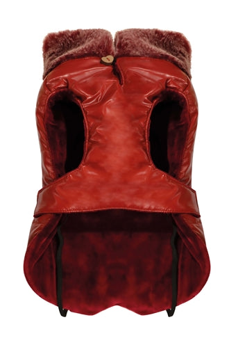 Croci Padded Bull Chic Dog Jacket, Red - Image 2