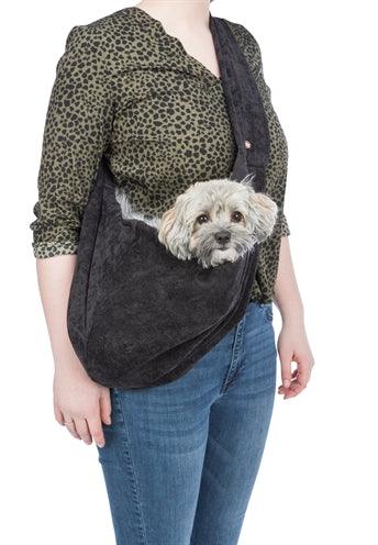 Trixie Dog Carrier Soft Black/Gray - Walking with puppies or small dogs - Image 2