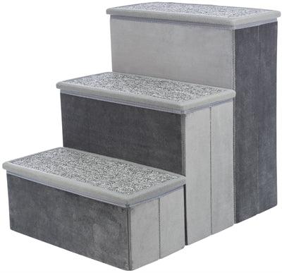Trixie Stairs with Storage Space Gray – For safe climbing on furniture