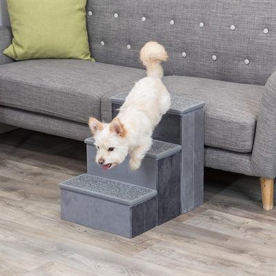 Trixie Stairs with Storage Space Gray - For safe climbing on furniture - Image 2