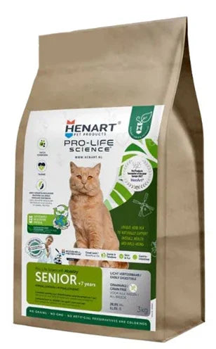 Henart Insect Cat Senior With Hem Eggshell Membrane – Sustainable cat food for older cats - Image 1