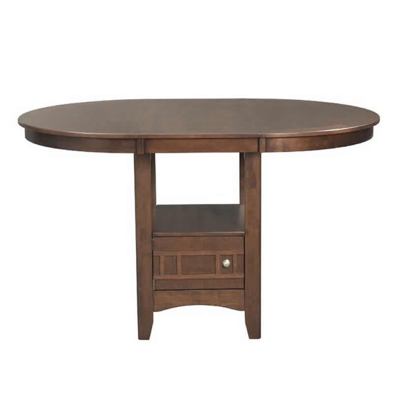Elements International Round Max Counter Height Dining Table with Pedestal Base DMX100DT - Image 2