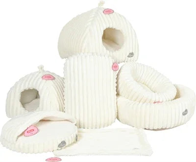 Zolux Cat Bed Igloo Naomi White - Image 3