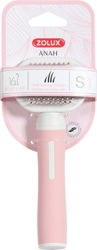Zolux Anah Slicker Brush Soft Pink/White