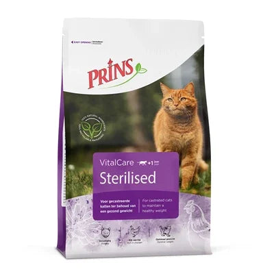 Prins Cat Vital Care Adult Sterilised – Cat food for sterilised and neutered cats – 4 kg - Image 1