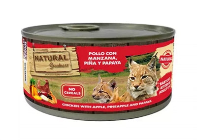 Natural greatness kitten chicken/apple/pineapple/papaya – exotic wet food with a high chicken content - Image 1