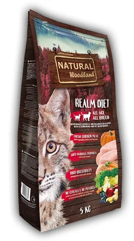 Natural Woodland Cat Realm Diet – Grain-free cat food with chicken and anti-hairball formula - Image 1