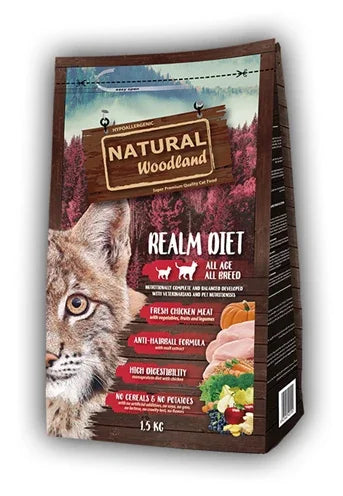 Natural Woodland Cat Realm Diet – Grain-free cat food with chicken and anti-hairball formula - Image 2