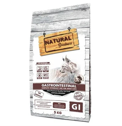 Natural Greatness Veterinary Diet Cat Gastrointestinal Complete – Cat food for digestive problems – 5 kg - Image 1