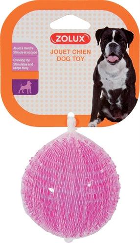 Zolux Pop TPR Spiky Ball Pink – Fetch Ball with Gum Massage – 8 cm - Image 3