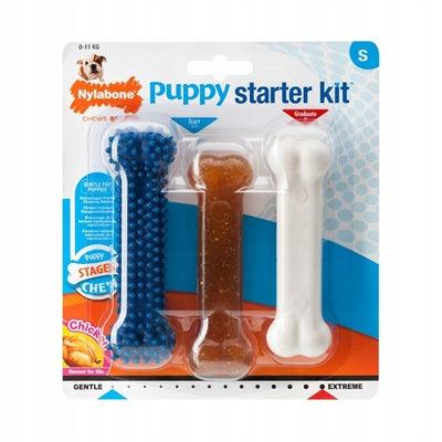 Nylabone Puppy Chew Puppy Starter Kit Chicken – 3 pieces for puppies and small dogs