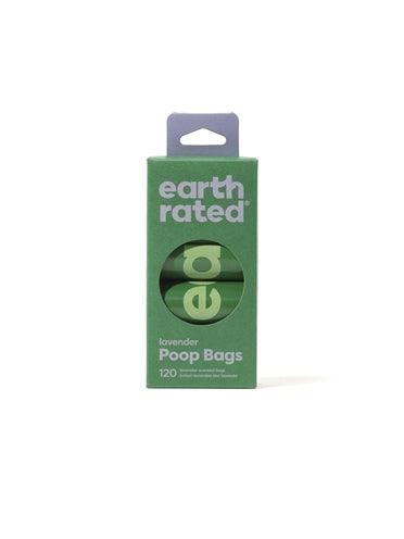 Earth Rated Poop Bags Lavender Recycled – 8 x 15 pieces - Image 2
