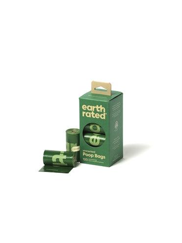 Earth Rated Poop Bags Odorless Recycled – Pack of 8 x 15