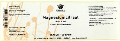 De Groene Os Magnesium Citrate Dog / Cat - Image 2