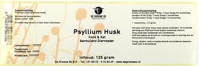 De Groene Os Psyllium Husk Dog / Cat - Image 2