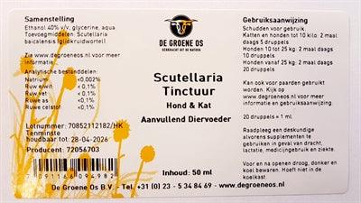 De Groene Os Scutellaria Tincture Dog / Cat - Image 2