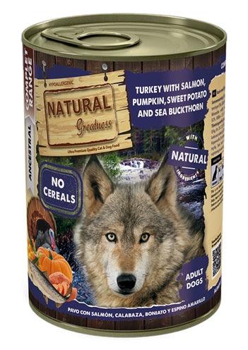 Natural Greatness Turkey/Salmon/Pumpkin/Sweet Potato - Grain-free wet food - 400 grams - Image 1