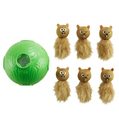 Nina Ottosson Dog Snuffle 'N' Treat Ball Green - interactive puzzle ball - 16 cm - Image 1