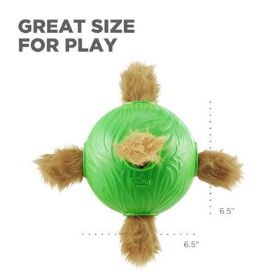 Nina Ottosson Dog Snuffle 'N' Treat Ball Green - interactive puzzle ball - 16 cm - Image 2