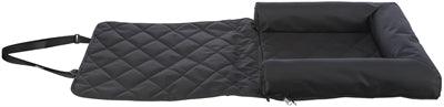 Trixie Dog Car Seat Cushion Black – With Belt Guide – 61 x 50 x 10 cm – Comfort & Protection in the Car