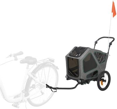 Trixie Dog Bike Trailer - Grey/Sage - Available in Three Sizes - Image 1