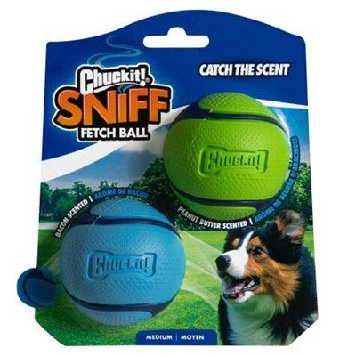 Chuckit Sniff Fetch Ball Combo – Peanut Butter & Bacon Scented Fetch Balls – 6cm (2 pcs) - Image 3