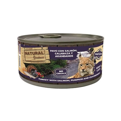 Natural Greatness Cat Turkey Salmon, Pumpkin & Cranberries – Complete Grain-Free Wet Food for Cats (185 g) - Image 1